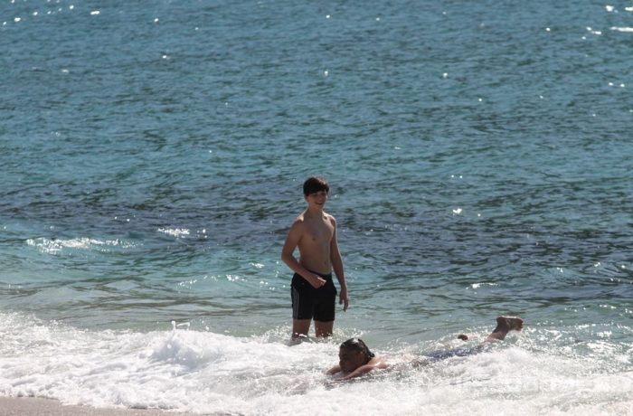 Alanya'da şubat ayında deniz keyfi