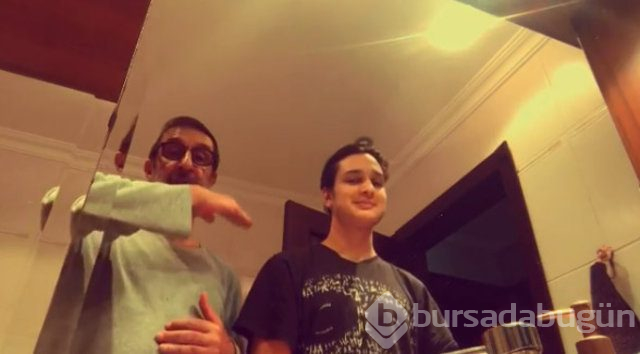 Cem Özer oğlu Nejat'a sakal tıraşı olmayı öğretti
