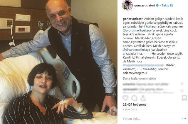 Gonca Vuslateri ameliyat oldu
