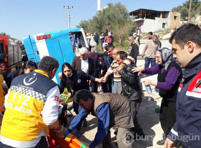 Mersin'de tarım işçilerini taşıyan minibüs devrildi: 4 ölü
