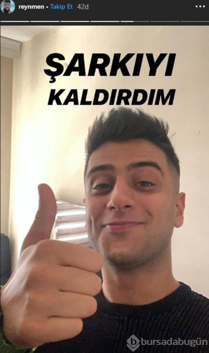 Reynmen Derdim Olsun şarkısını YouTube'dan kaldırdı

