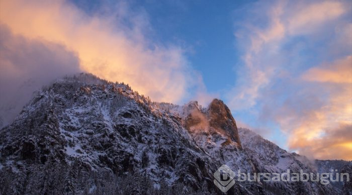 Yosemite Vadisi'nden kış manzaraları
