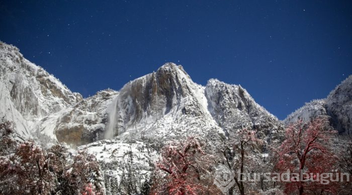 Yosemite Vadisi'nden kış manzaraları
