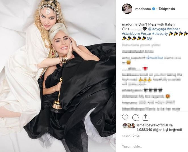 Madonna ve Lady Gaga 8 yıl aradan sonra barıştı
