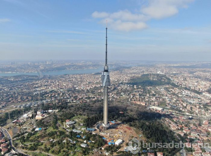 Çamlıca televizyon kulesinde yeni 5 kat yolda