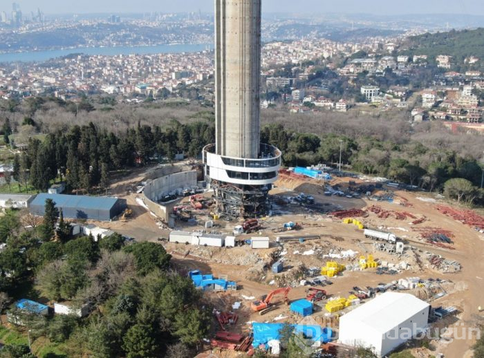 Çamlıca televizyon kulesinde yeni 5 kat yolda