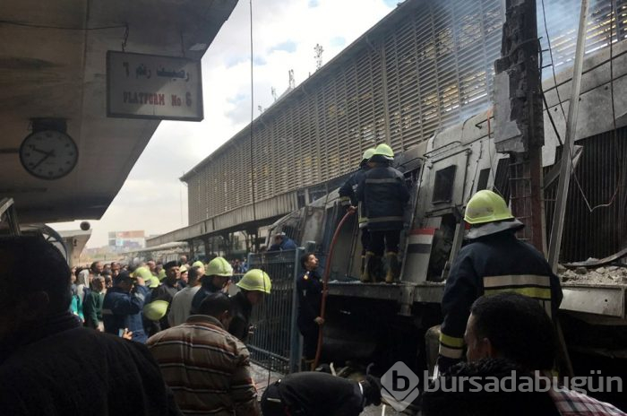 Mısır'da tren istasyonunda yangın: 25 ölü