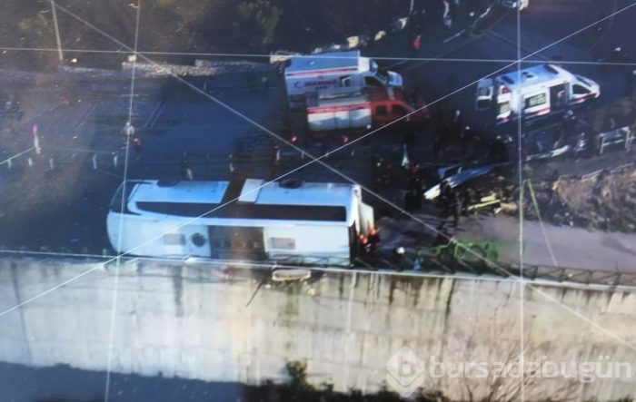 Bursa Uludağ yolunda otobüs devrildi, çok sayıda yaralı var 