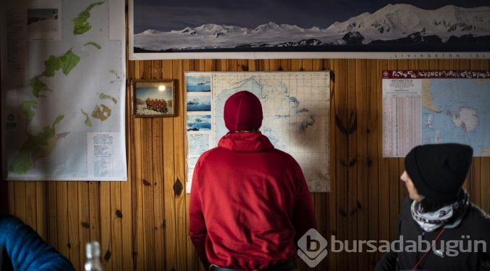 Antarktika'daki Türk ekibinden yabancı üslere ziyaret
