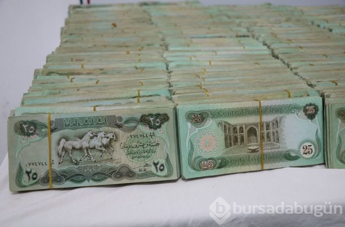 Yasadışı yollardan Türkiye'ye getirilen 1 milyon Irak dinarı ele geçirildi
