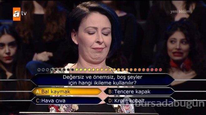 Kim milyoner olmak ister'e damga vuran an! ilk soruda elendi