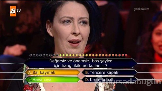 Kim milyoner olmak ister'e damga vuran an! ilk soruda elendi