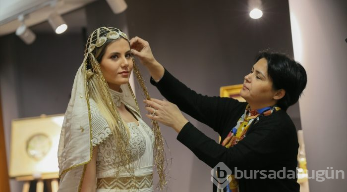Kenevirden "abiye ve gelinlik" yaptılar
