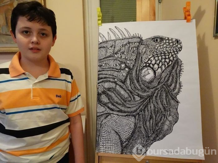 2 yaşında resme başlayan ressamın 16 yaşında yarattığı eserler