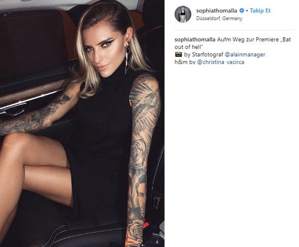 Beşiktaş maçındaki güzel: Sophia Thomalla
