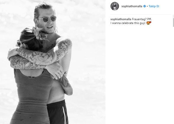 Beşiktaş maçındaki güzel: Sophia Thomalla
