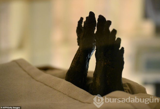Firavun tutankhamun'un, mumyalanmış yüzü ve ayakları ilk kez görüntülendi