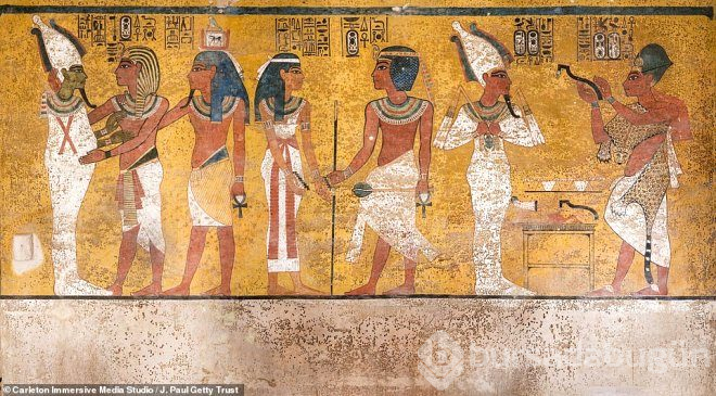 Firavun tutankhamun'un, mumyalanmış yüzü ve ayakları ilk kez görüntülendi