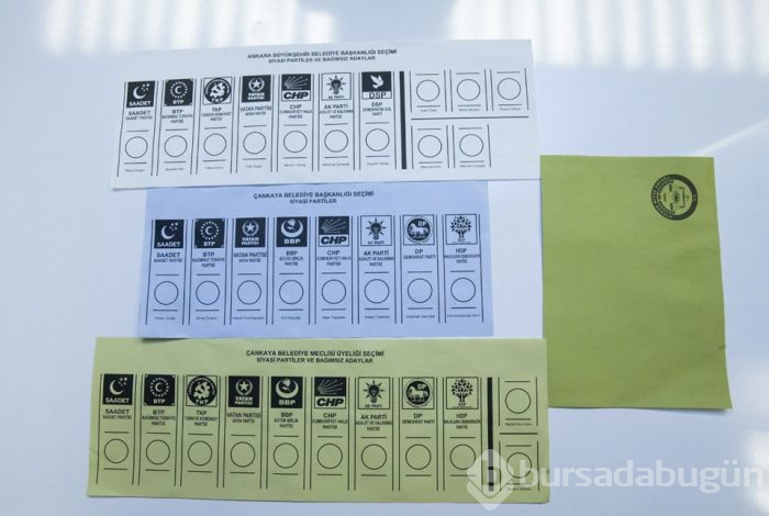 İşte yerel seçimde kullanılacak oy pusulaları