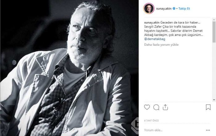 İşte ünlü isimlerin Zafer Çika'nın hayatını kaybetmesinin ardından yaptığı paylaşımlar
