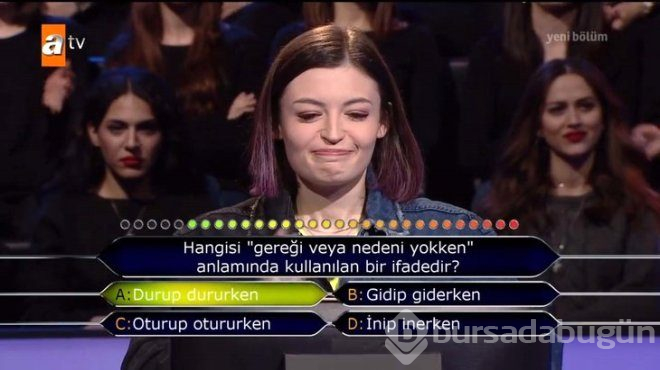 Kim milyoner olmak ister'e katılan youtuber meryem can, 2. soruda elendi!