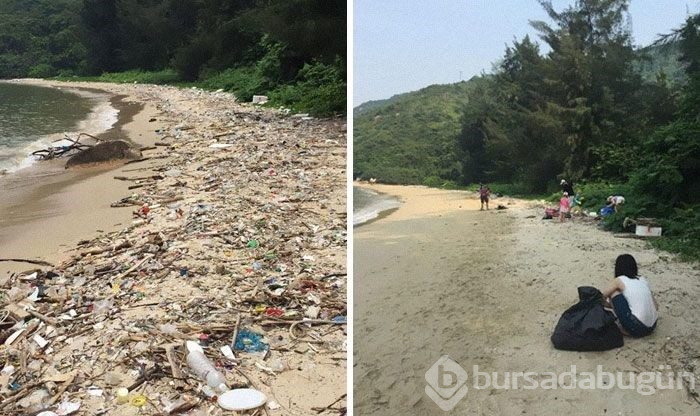 Çöp toplama meydan okumasına (#Trashtag Challange) ait en iyi örnekler