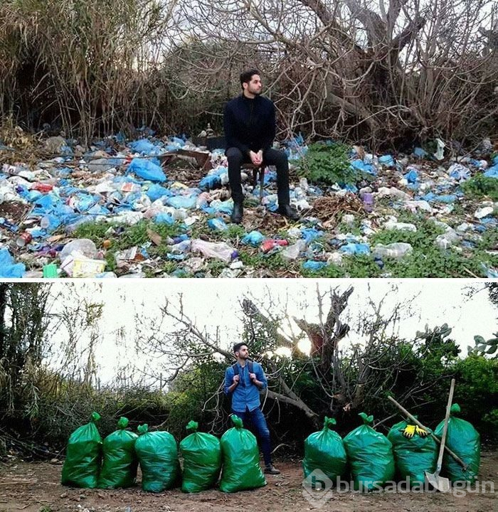 Çöp toplama meydan okumasına (#Trashtag Challange) ait en iyi örnekler