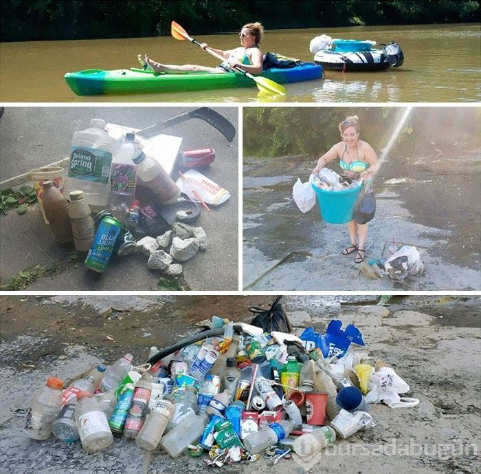 Çöp toplama meydan okumasına (#Trashtag Challange) ait en iyi örnekler