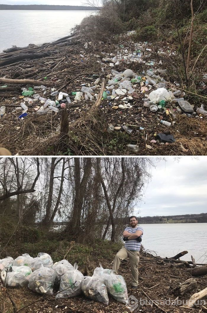 Çöp toplama meydan okumasına (#Trashtag Challange) ait en iyi örnekler