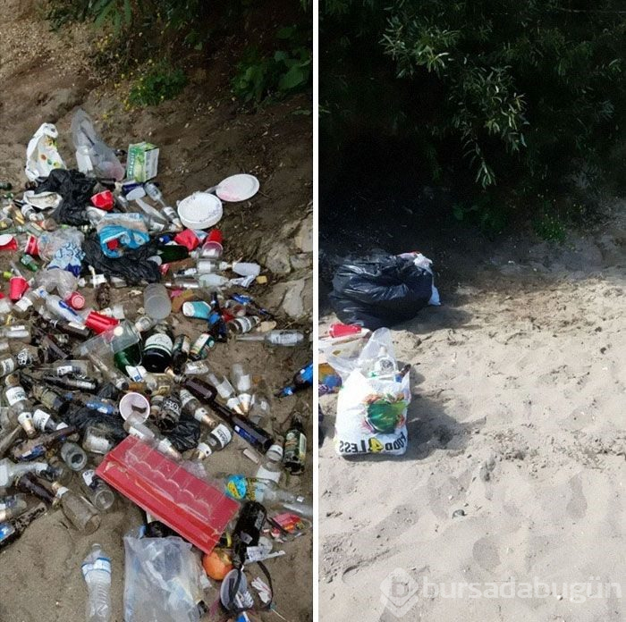 Çöp toplama meydan okumasına (#Trashtag Challange) ait en iyi örnekler