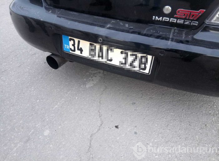 'Oynar plaka' takılı araç sahibine ceza

