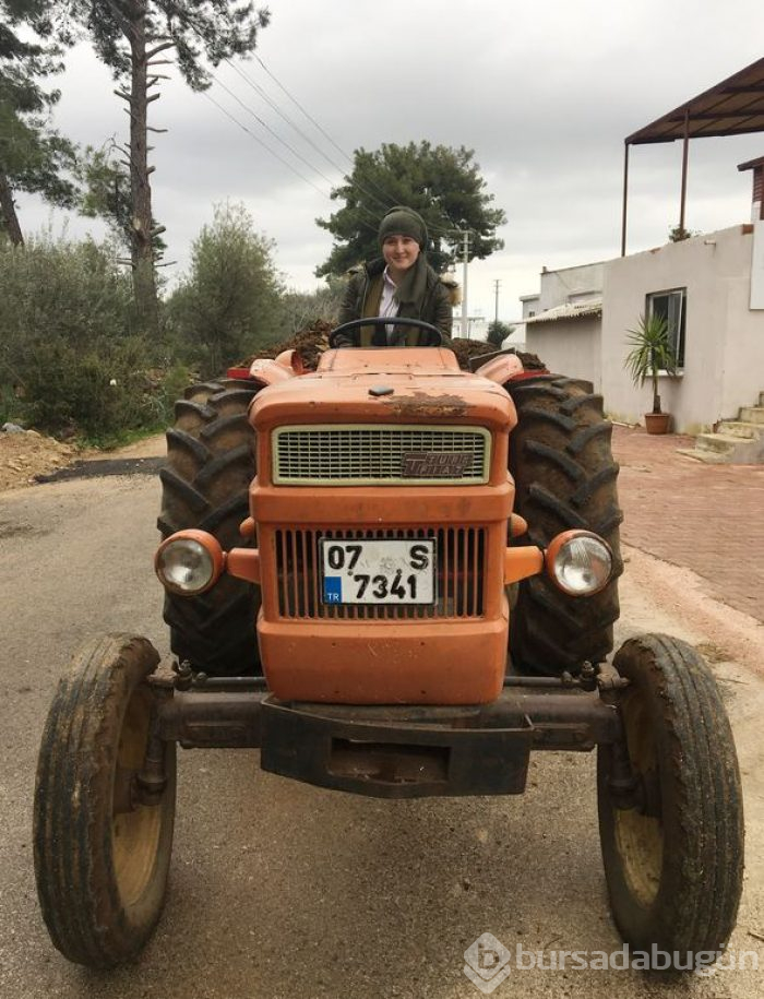 Pancar makinesine kaptırdığı saçları kopan Binnaz, aylar sonra traktör kullandı
