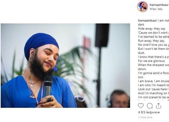 Sıra dışı kadın Harnaam Kaur'dan kritik açıklama
