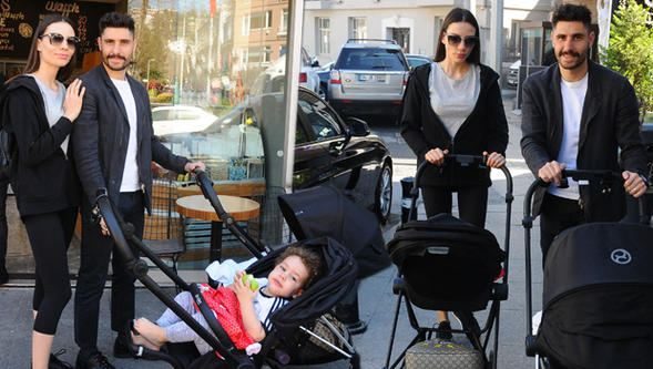Özer Hurmacı, eşi Mihriban ve çocukları ile bahar havası aldı
