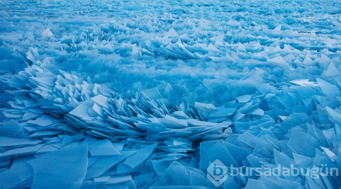 Michigan Gölü buz tuttu