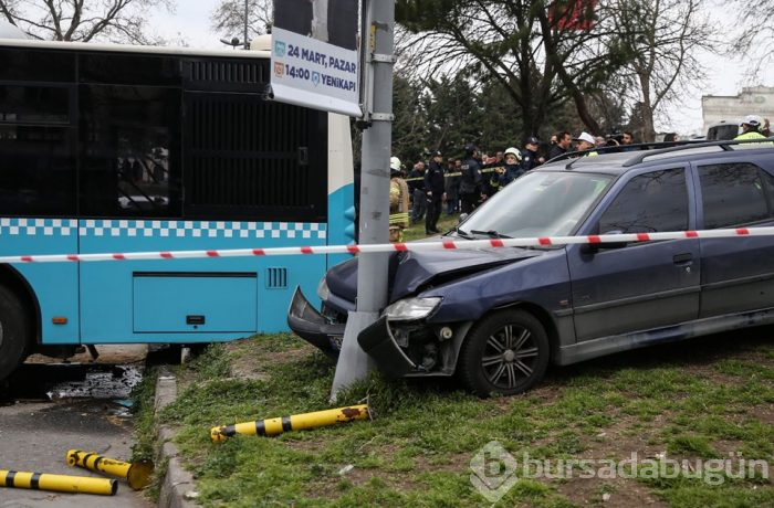 İstanbul Beyazıt'ta halk otobüsü yayalara çarptı