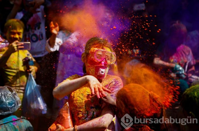 Nepal'de Holi Festivali