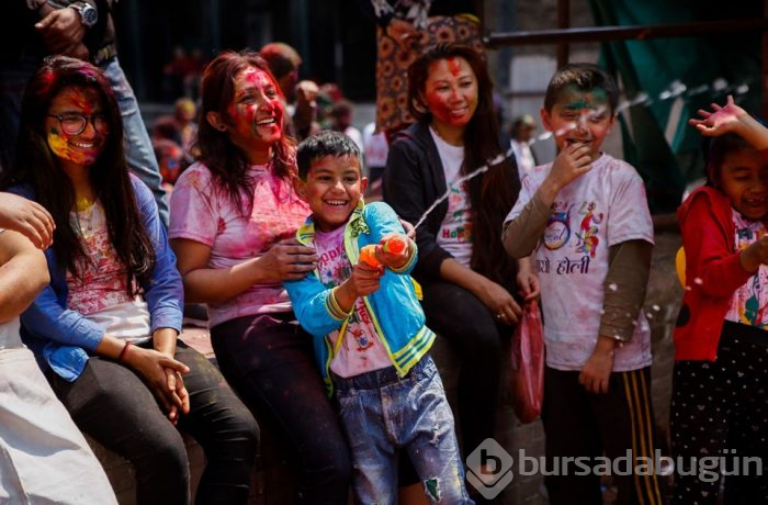 Nepal'de Holi Festivali
