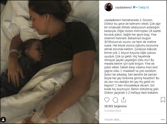 Ceyda Düvenci hastanelik oldu!
