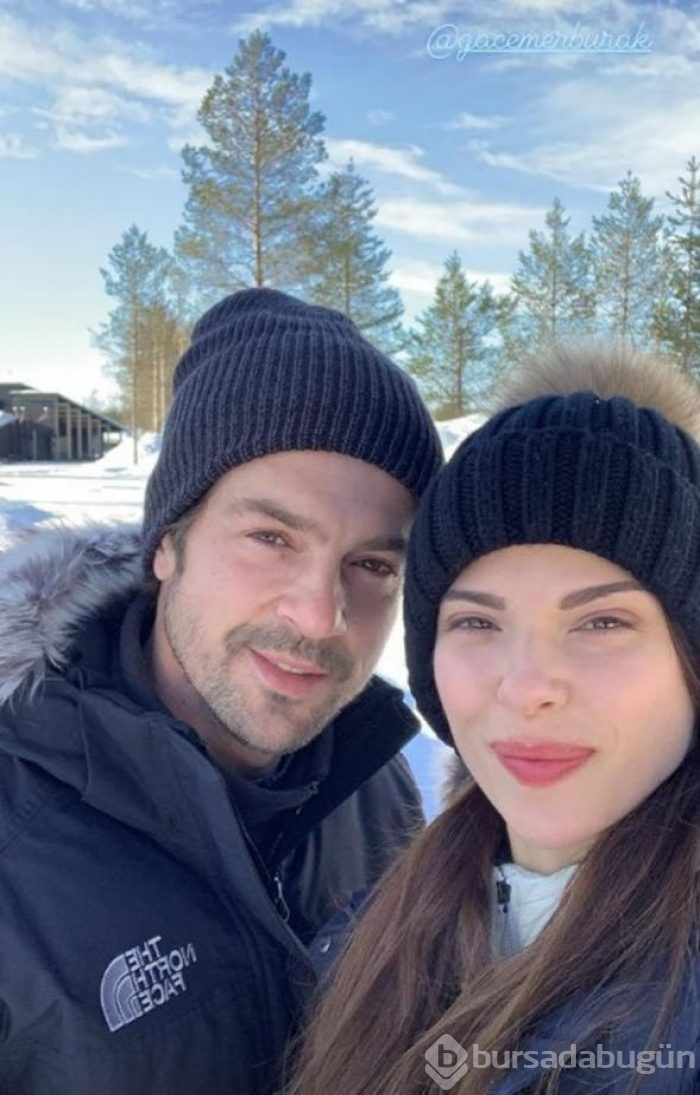 Larissa Gacemer ile Burak Gacemer'in kar romantizmi
