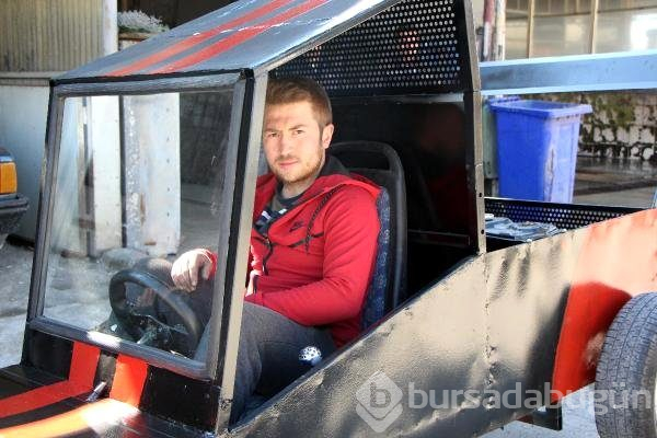 Hurda Malzemelerden 2 Bin 500 Liraya Otomobil Yaptı