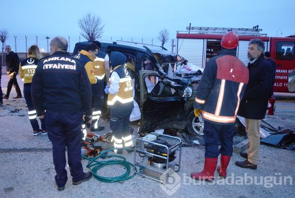 Başkent'te feci kaza: 4 ölü, 1 yaralı
