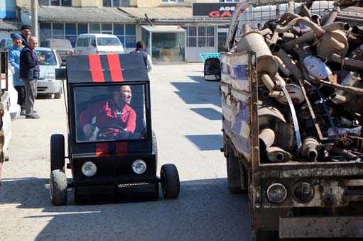 2 yılda 2 bin 500 lira harcayarak yaptı
