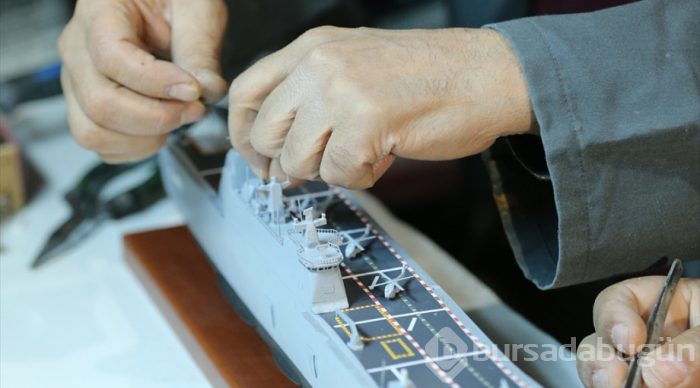 "Yüzen askeri üs" denizle buluşmadan maketini yaptı
