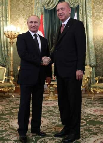 Cumhurbaşkanı Erdoğan Kremlin Sarayı'nda
