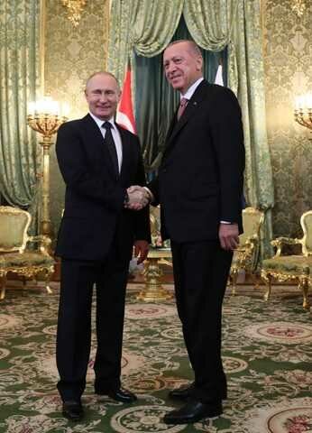 Cumhurbaşkanı Erdoğan Kremlin Sarayı'nda
