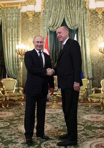 Cumhurbaşkanı Erdoğan Kremlin Sarayı'nda
