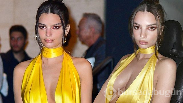  Emily Ratajkowski'nin sarı tercihi 