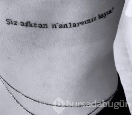 Sıla'dan dövme açıklaması 