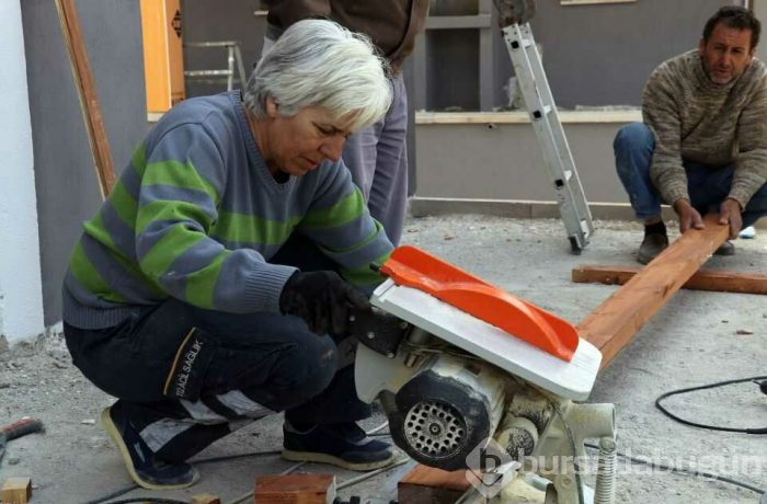 Aydınlı çift 16 yıldır inşaatta birlikte çalışıyor
